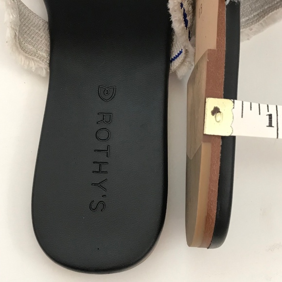 ROTHY’S Sea Shell Fringe Slide Sandals Slip On Sandals Women’s Size 8.5 - Picture 12 of 15